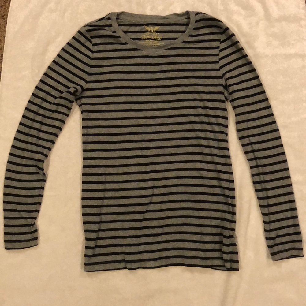 Faded Glory striped black and grey long sleeve